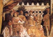 MANTEGNA, Andrea The Gonzaga Family and Retinue finished Sweden oil painting artist
